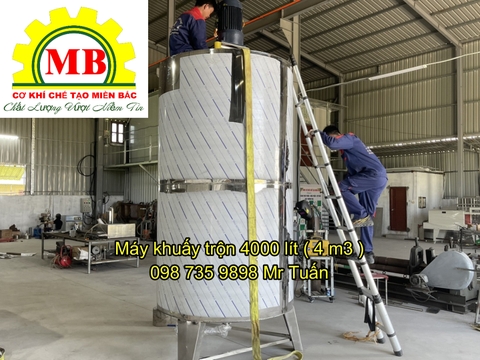 Máy trộn dung dịch 4000 lít