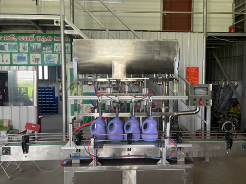 Máy chiết rót tự động 4 vòi