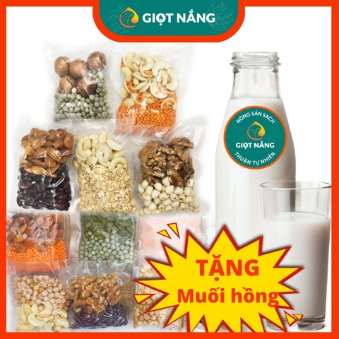 Hướng dẫn nấu sữa hạt dinh dưỡng c�c nguy�n liệu từ N�ng sản Giọt Nắng