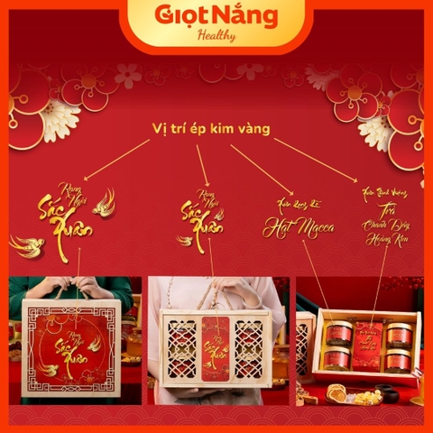 Hộp Quà Tết 2026 Hộp Gỗ Cao Cấp - Quà Biếu Sang Trọng từ Nông Sản Giọt Nắng