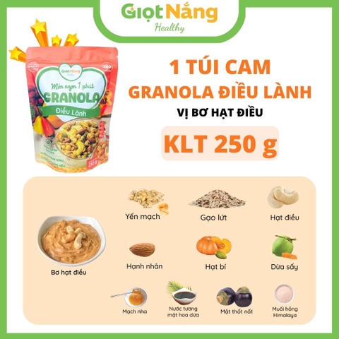 Granola Điều Lành Túi Cam 250g