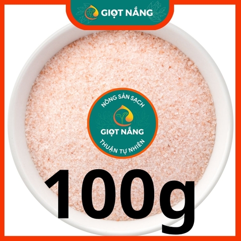 Muối Hồng Himalaya hạt mịn 0.6mm nhập khẩu trực tiếp mỏ muối hồng Pakistan từ Nông sản Giọt Nắng