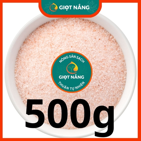 Muối Hồng Himalaya hạt mịn 0.6mm nhập khẩu trực tiếp mỏ muối hồng Pakistan từ Nông sản Giọt Nắng