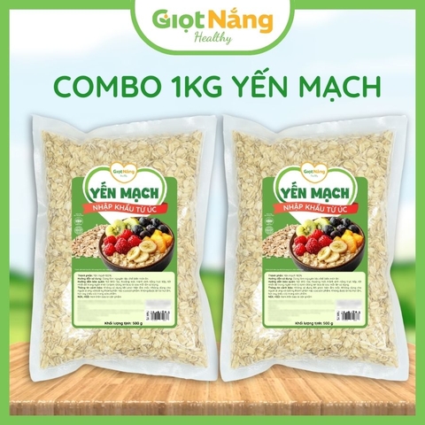 Yến Mạch Úc Nguyên Cám KLT 500g Cán Dẹt