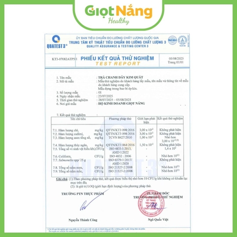 Trà Chanh Dây Kim Quất