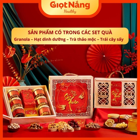 Hộp Quà Tết 2026 Hộp Gỗ Cao Cấp - Quà Biếu Sang Trọng từ Nông Sản Giọt Nắng