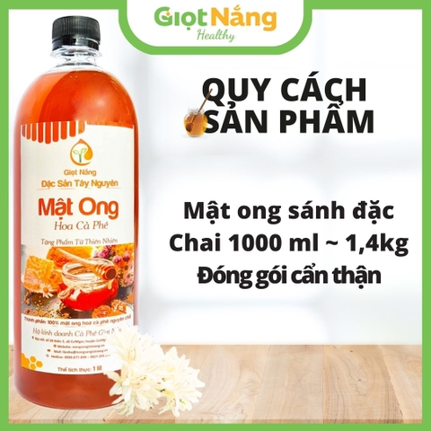 Mật Ong Nguyên Chất Hoa Cà Phê Đắk Lắk Tốt Cho Sức Khỏe Sạch Lành từ Nông Sản Giọt Nắng
