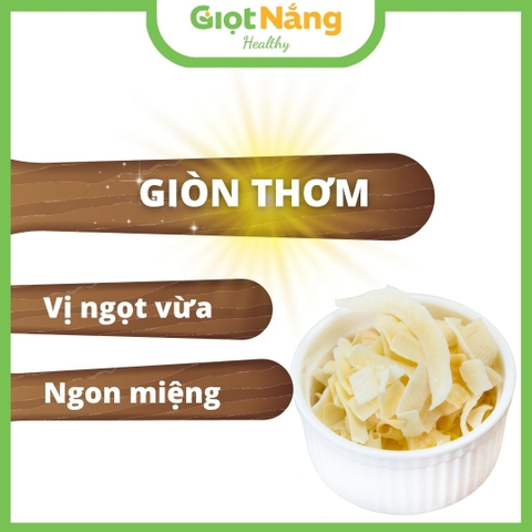 Dừa Khô Sấy Giòn Đồ Ăn Healthy Từ Nông Sản Giọt Nắng