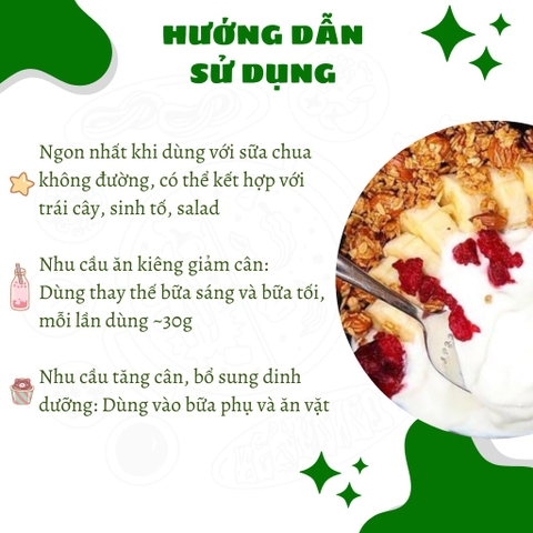 Granola Siêu Hạt Premium Không Óc Chó hỗ trợ giảm cân hiệu quả bổ sung dinh dưỡng hộp 500g từ Nông Sản Giọt Nắng