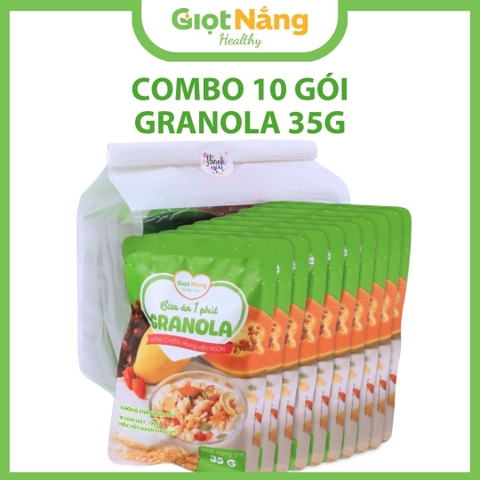 Granola Giọt Nắng Mới Với Viên Yến Mạch Gạo Lứt Trái Cây Từ Nông Sản Giọt Nắng