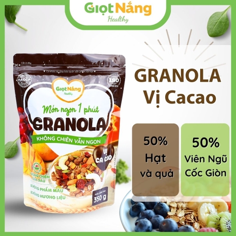 Granola Không Chiên Vẫn Ngon Vị Ca Cao