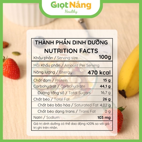 Granola Mới Túi Vàng Nhiều Hạt