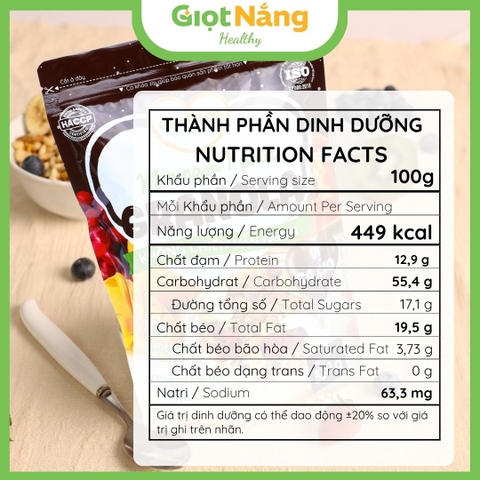 Granola Không Chiên Vẫn Ngon Vị Ca Cao