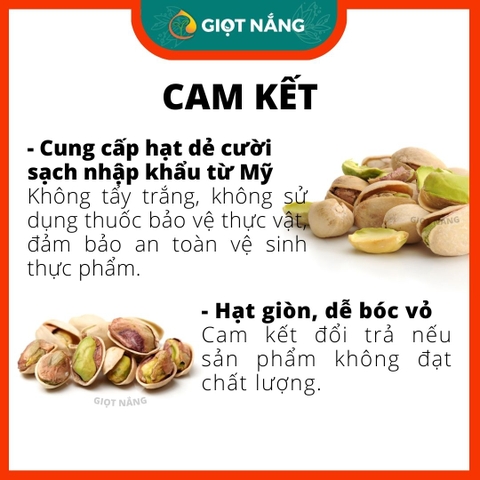 Hạt Dẻ Cười Rang Muối Không Tẩy Loại 1 Giòn Ngon Dinh Dưỡng Từ Nông Sản Giọt Nắng