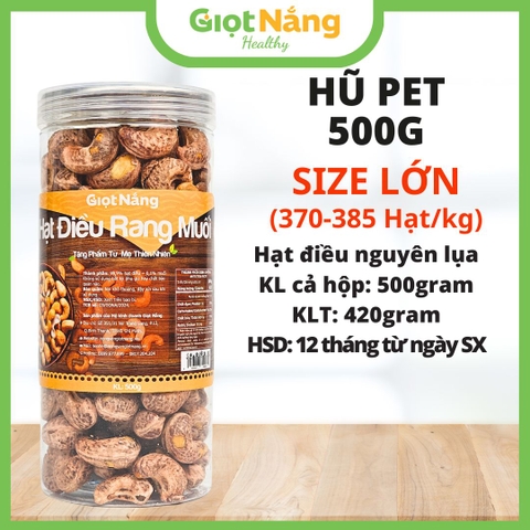 Hạt Điều Rang Muối Nguyên Lụa Bình Phước Loại 1 Chất Lượng Thơm Ngon Giòn Bùi Bổ Dưỡng từ Nông Sản Giọt Nắng