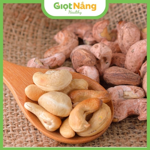 Hạt Điều Rang Muối Nguyên Lụa Bình Phước Loại 1 Chất Lượng Thơm Ngon Giòn Bùi Bổ Dưỡng từ Nông Sản Giọt Nắng