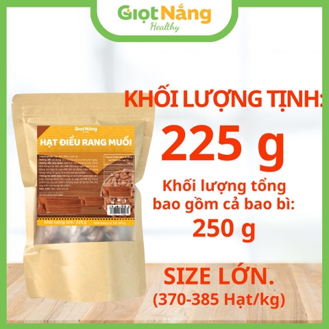 Hạt Điều Rang Muối Nguyên Lụa Bình Phước Thơm Ngon Giòn Bùi từ Nông Sản Giọt Nắng