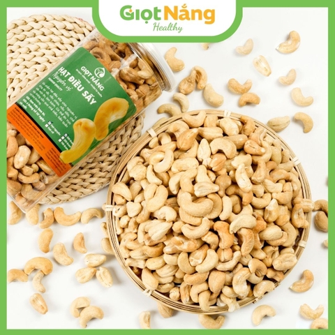 Hạt Điều Sấy Chín Sạch Vỏ Loại 1 Chất Lượng Thơm Ngon Giòn Bùi Bổ Dưỡng từ Nông Sản Giọt Nắng