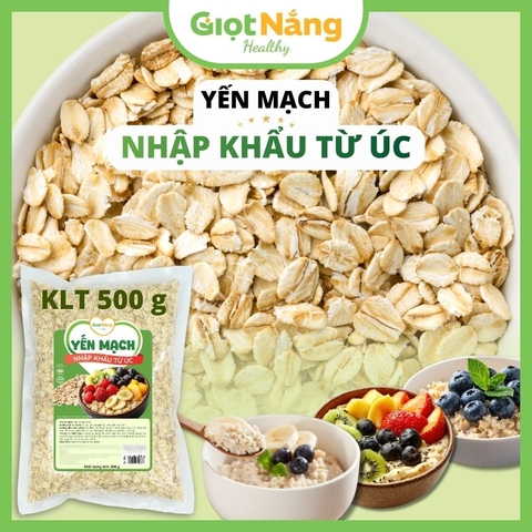 Yến Mạch Úc Nguyên Cám KLT 500g Cán Dẹt