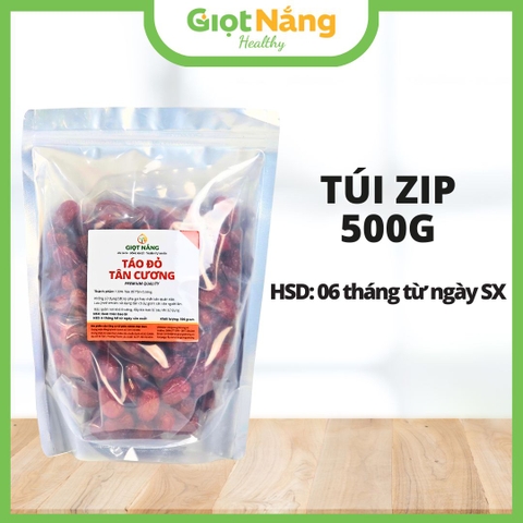 Táo Đỏ Tân Cương Chín Sấy Khô Nguyên Liệu Nấu Chè Hầm Canh Pha Trà Loại 1 từ Nông sản Giọt Nắng