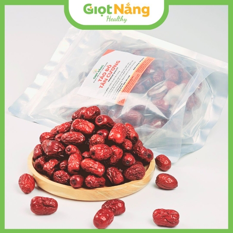 Táo Đỏ Tân Cương Chín Sấy Khô Nguyên Liệu Nấu Chè Hầm Canh Pha Trà Loại 1 từ Nông sản Giọt Nắng