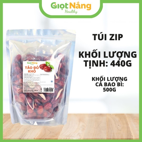 Táo Đỏ Chín Sấy Khô Nguyên Liệu Nấu Chè Hầm Canh Pha Trà Loại 1 từ Nông sản Giọt Nắng