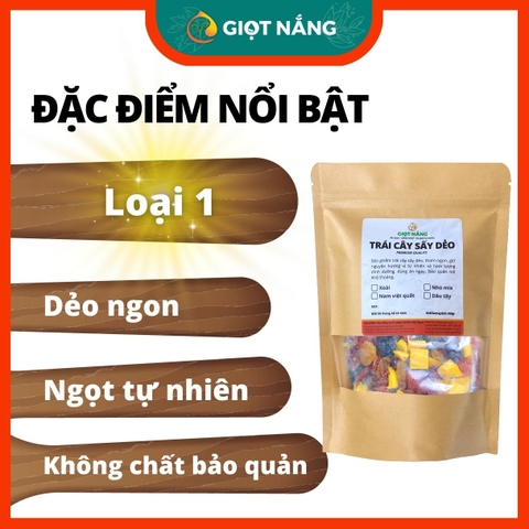 Nam việt quốc sấy dẻo dinh dưỡng không đường loại 1 premium 250g trái cây sấy dẻo từ Nông sản Giọt Nắng