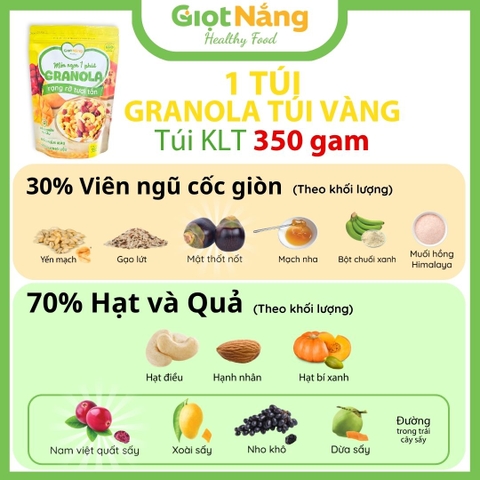 Granola Rạng Rỡ Tươi Tắn