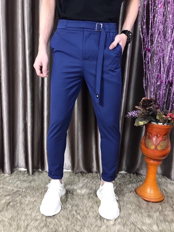 Quần tây nam lưng thun màu xanh coban