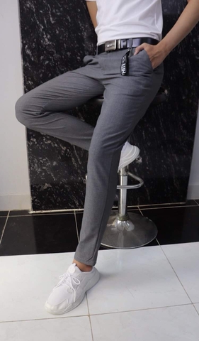 Quần tây nam body màu xám