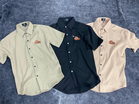 Áo Sơ Mi Tay Ngắn Gấu Ngủ Ngon