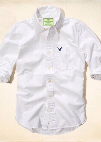 Áo Sơ Mi Trắng Dài Tay Holister XK87