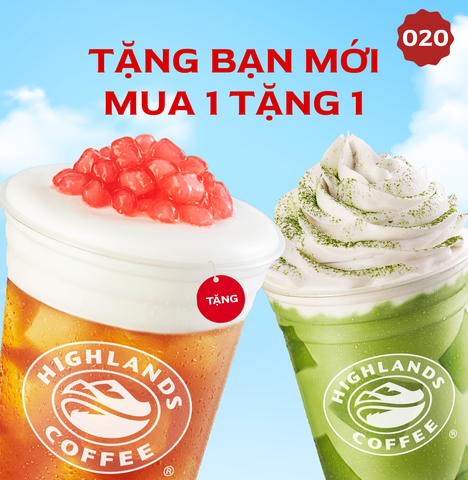 Highlands Coffee Mua 1 Tặng 1