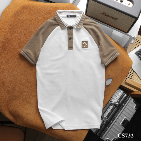CS732 - Áo Polo Nam Phối Cổ Bo Tay