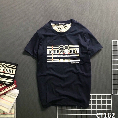 Áo Thun Nam Cổ Tròn Burberry Xanh Đen CT162