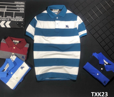 Áo Thun Nam Cổ Bẻ Sọc Ngang TXK23