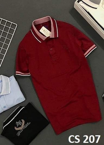 Áo Thun Nam Cổ Trụ Cá Sấu Đỏ CS207