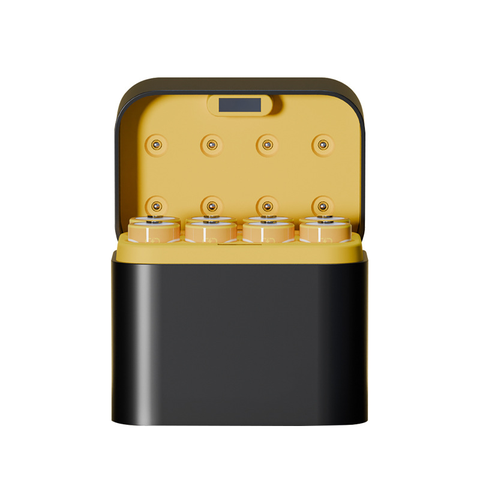 Hộp sạc pin AA BESTON M7036 1.5V 8 khe mẫu mới USB-C dùng cho micro karaoke, máy ảnh, khóa cửa từ