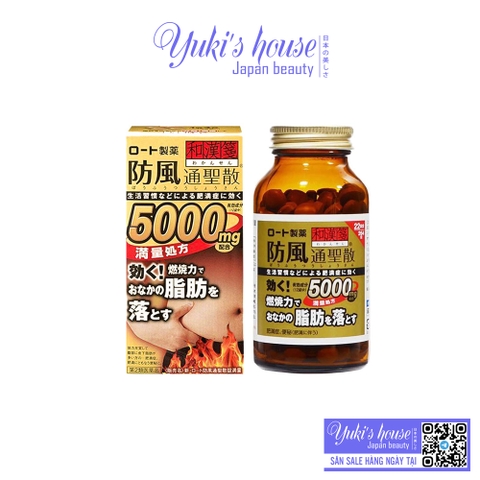Viên uống Rohto 5000mg giảm mỡ bụng (360 viên)