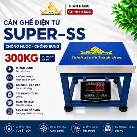 Cân Ghế Điện Tử SUPER-SS 300KG Led Đỏ Chống Nước