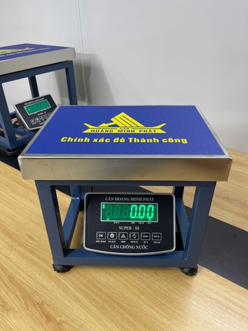 Cân ghế điện tử SUPER-SS 80kg led xanh chống nước. Thương hiệu Cân Hoàng Minh Phát - Khung ghế rẻ