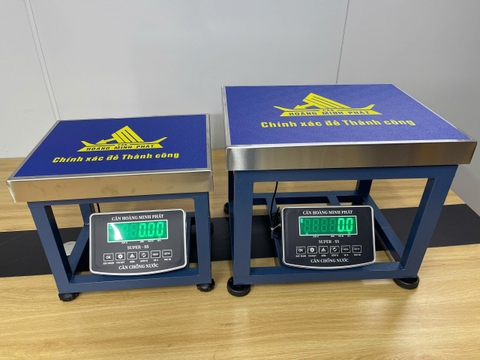 Cân ghế điện tử SUPER-SS 350kg led xanh chống nước. Thương hiệu Cân Hoàng Minh Phát - Khung ghế rẻ