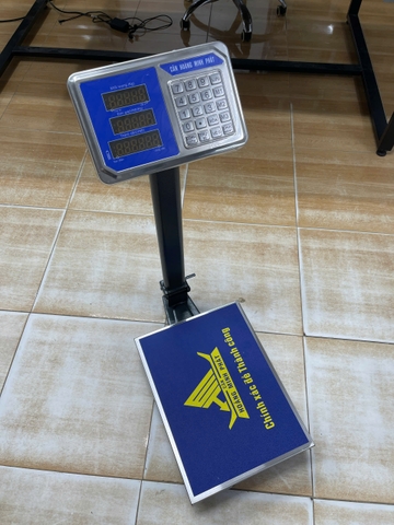 Cân điện tử 100KG H6. Thương hiệu CÂN HOÀNG MINH PHÁT. Phím Tiếng Việt
