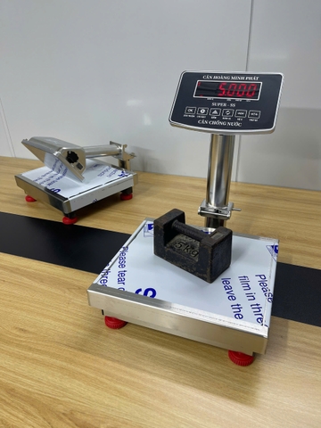 Cân điện tử INOX 60kg chống nước SUPER-SS led đỏ