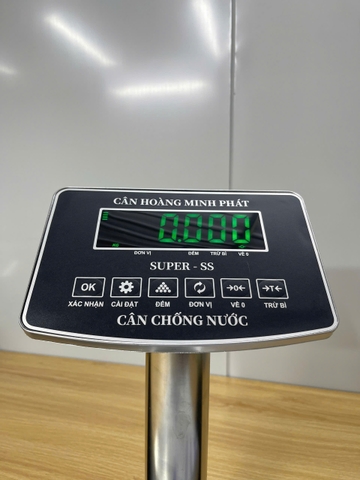 Cân điện tử INOX 60kg chống nước SUPER-SS led xanh