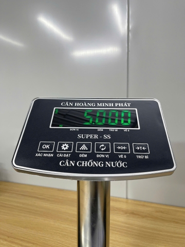 Cân điện tử INOX 30kg chống nước SUPER-SS led xanh