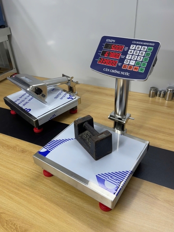 Cân điện tử tính tiền 30kg HMP9 INOX chống nước. Thương hiệu CÂN HOÀNG MINH PHÁT