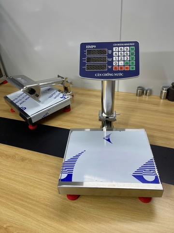 Cân điện tử tính tiền 60kg HMP9 INOX chống nước. Thương hiệu CÂN HOÀNG MINH PHÁT