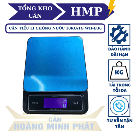 Cân điện tử 10KG WH-B36 Chống nước chính xác cao