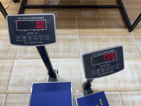 Cân bàn điện tử 200KG SUPER-SS led đỏ - Phím Tiếng Việt - Cân Động Vật Chốt số